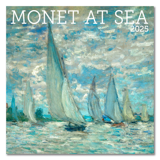 Monet At Sea Wall Calendar 2025, Monthly January-December 12'' x 12"