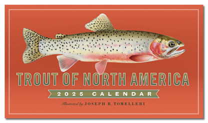 Trout of North America Wall Calendar 2025, Monthly January-December 14'' x 8"