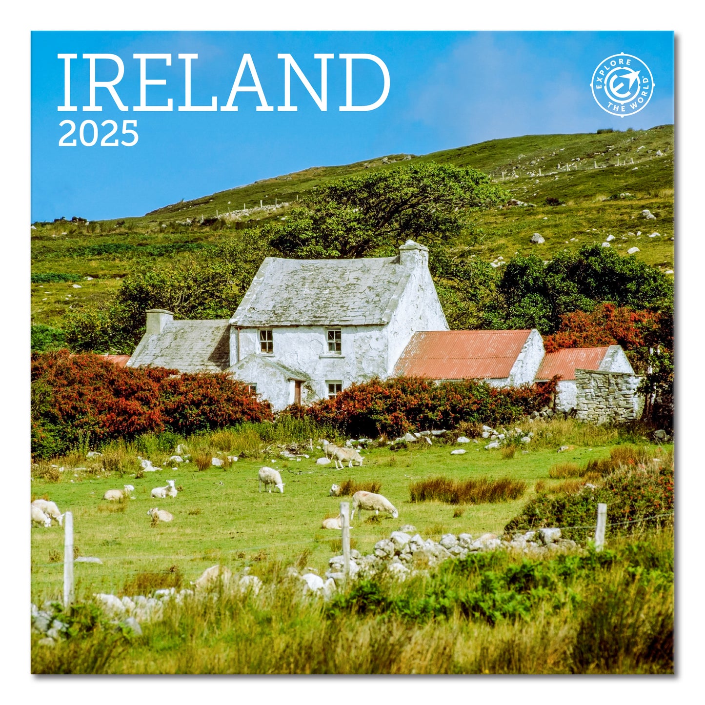 Ireland Mini Wall Calendar 2025, 7" x 7"