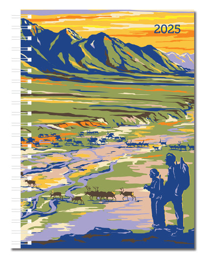 2025 National Parks Poster Art of The WPA, Jan – Dec, Weekly Planner