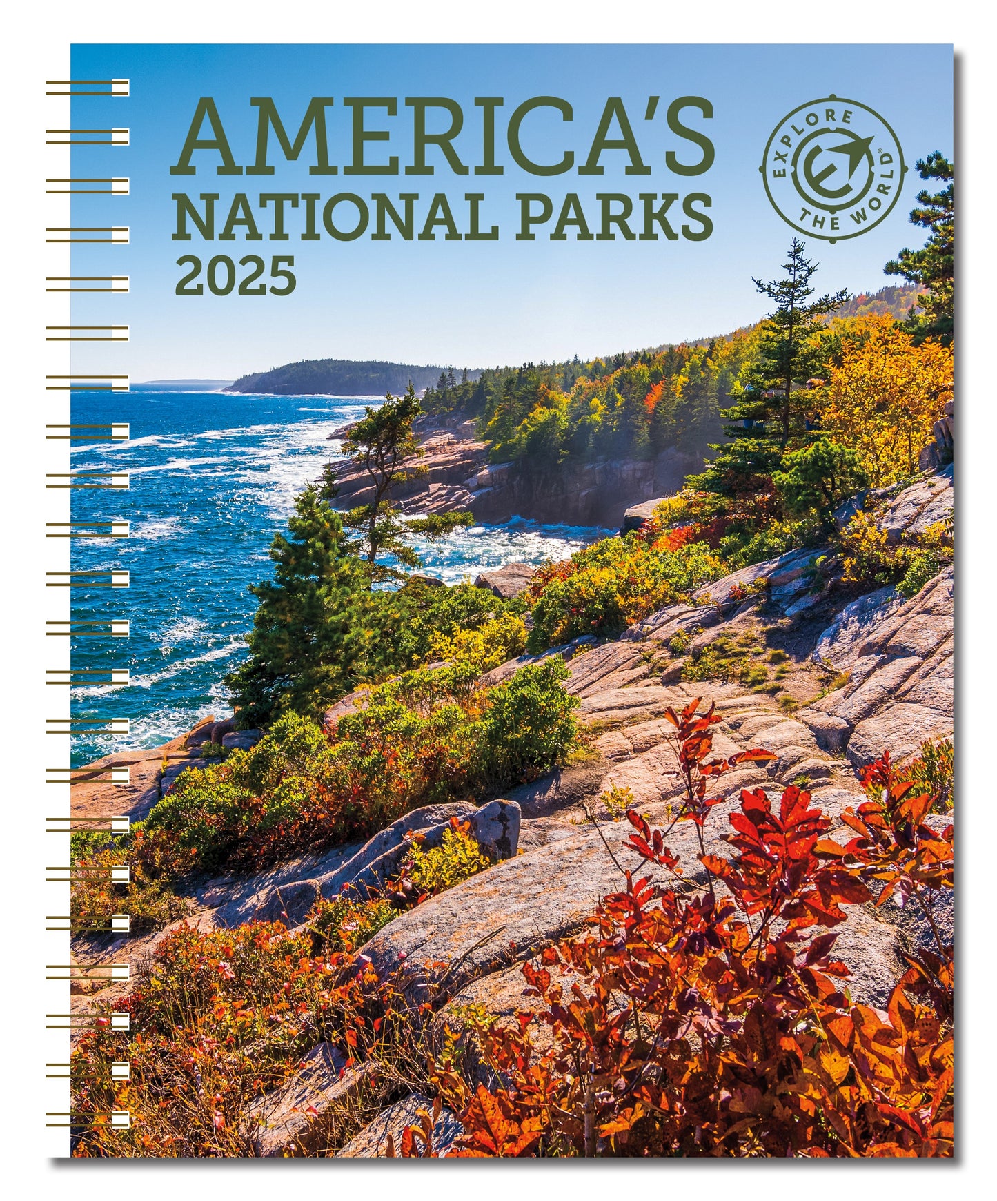 America's National Parks Weekly Engagement Calendar 2025, Planner 6.5" x 8.5" Spiral Bound