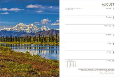 America's National Parks Weekly Engagement Calendar 2025, Planner 6.5" x 8.5" Spiral Bound