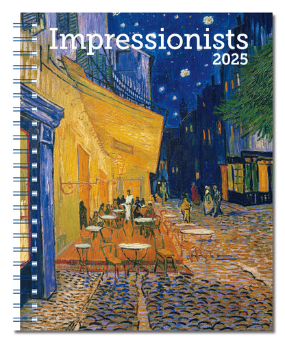 Impressionists Weekly Engagement Calendar 2025, Planner 6.5" x 8.5" Spiral Bound