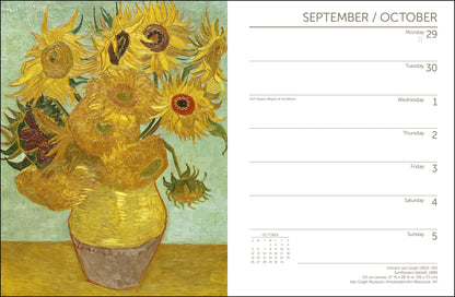 Impressionists Weekly Engagement Calendar 2025, Planner 6.5" x 8.5" Spiral Bound