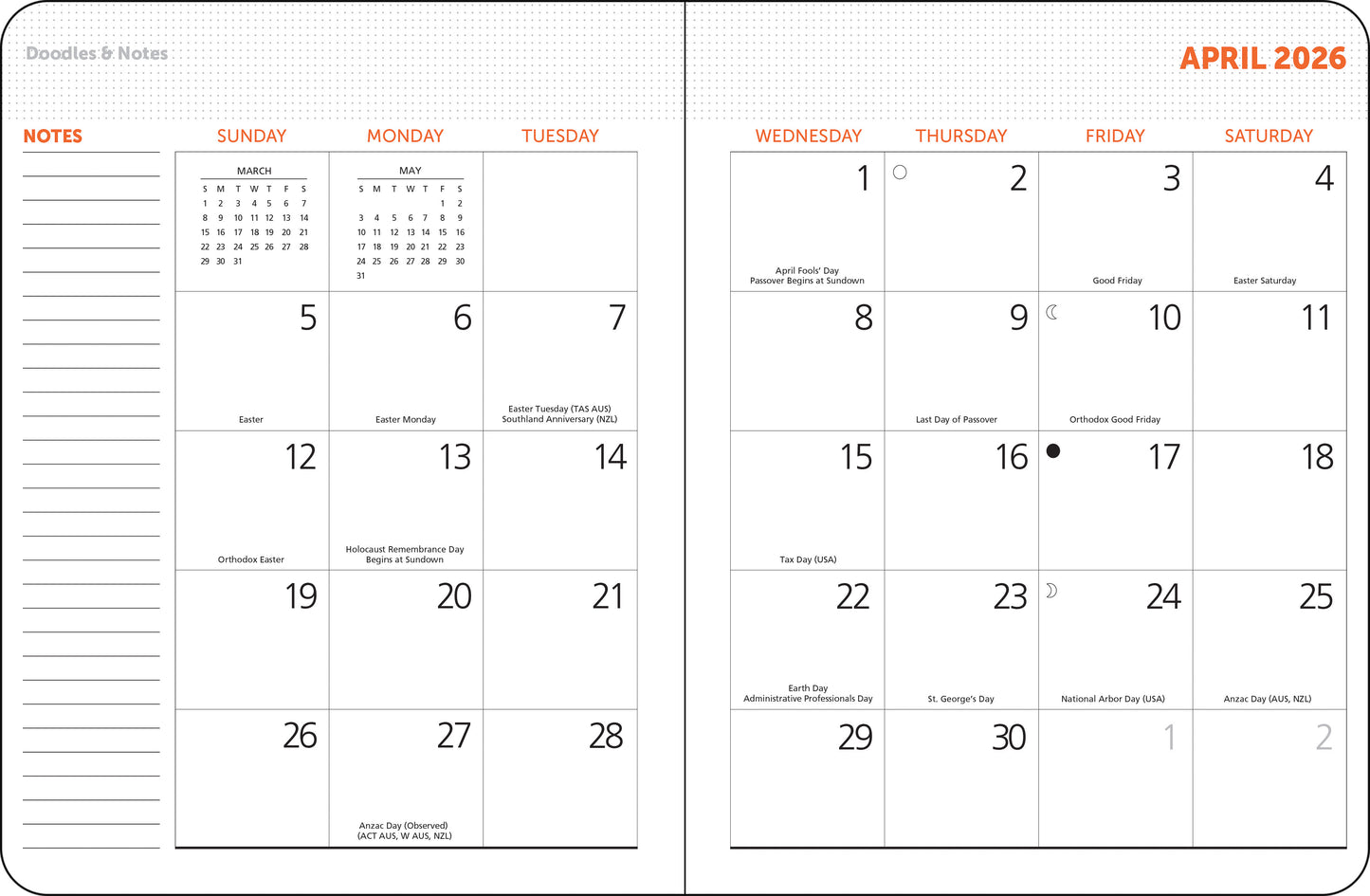 Weekly planner featuring MFA Boston prints