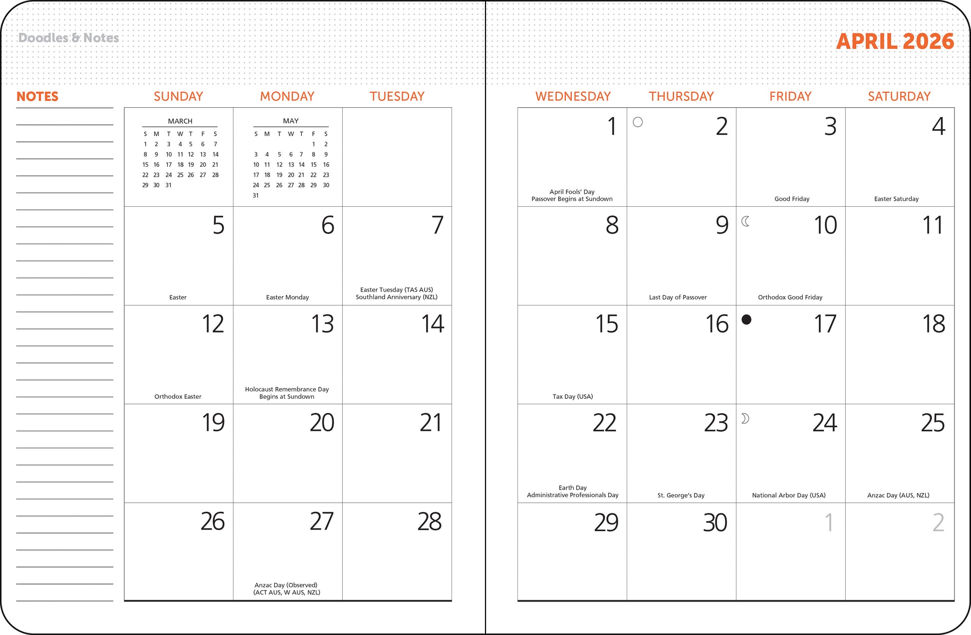 Weekly planner featuring MFA Boston prints