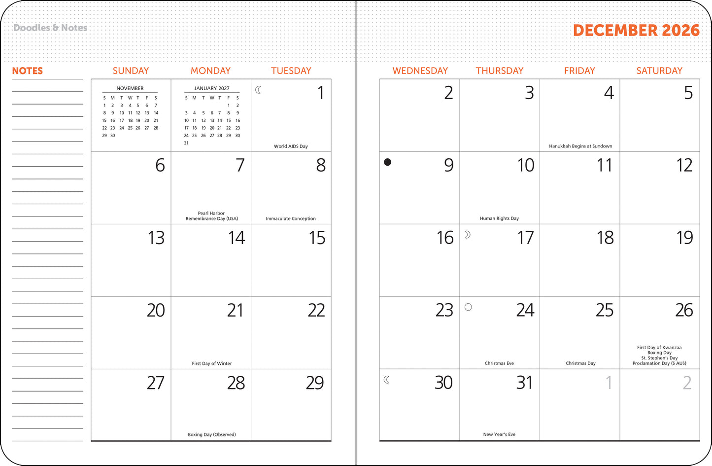 MFA Boston woodblock calendar planner for 2026