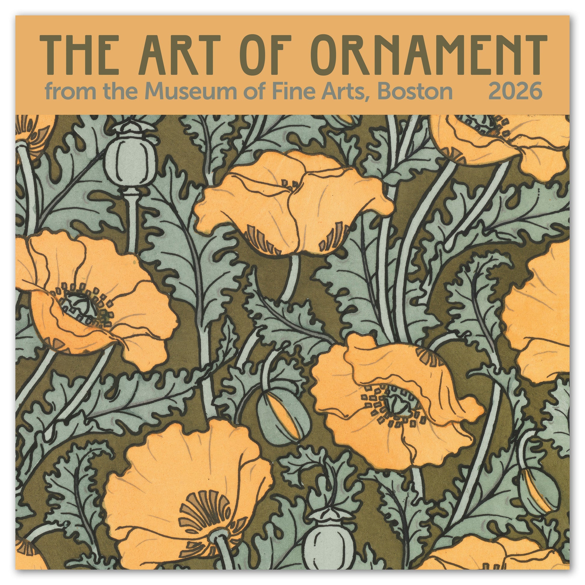 2026 The Art of Ornament — MFA, Boston Wall Calendar, 12" x 12"
