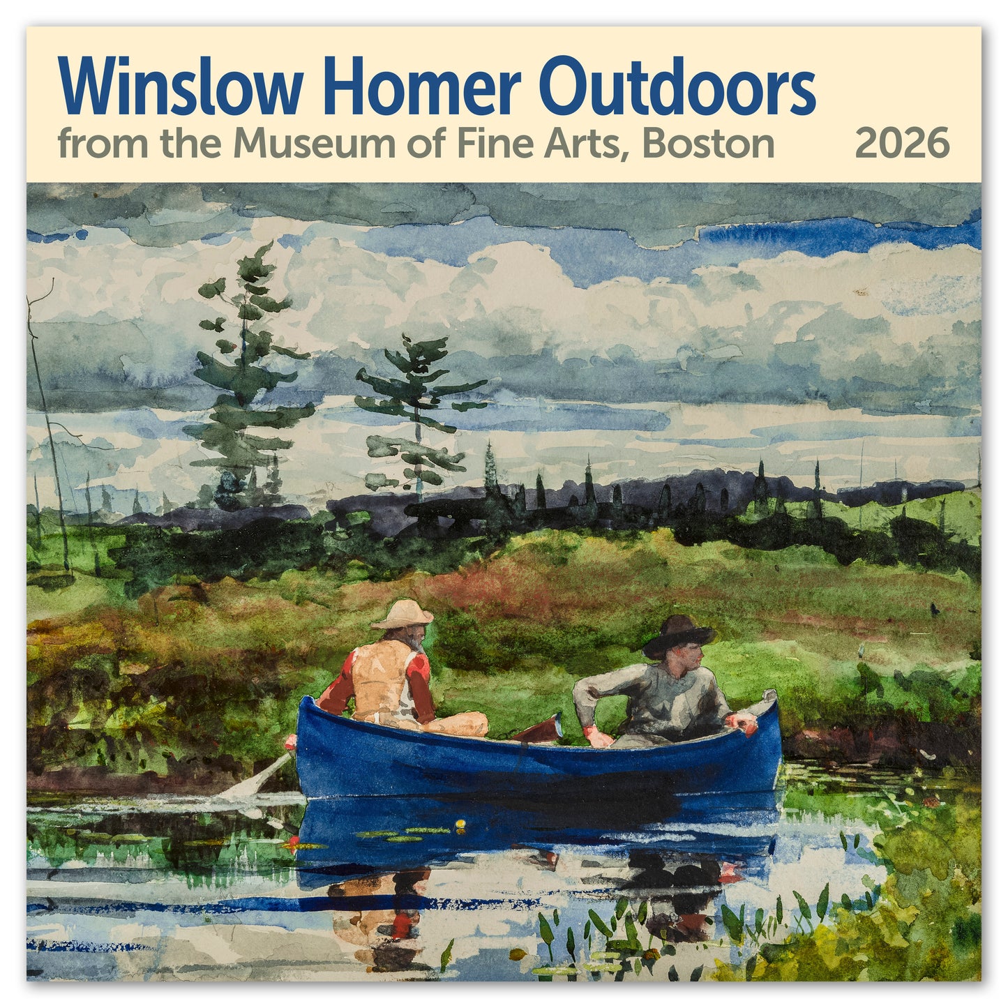 2026 Winslow Homer Outdoors Wall Calendar, 12" x 12"