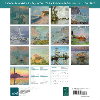 2026 calendar showcasing Monet’s coastal masterpieces
