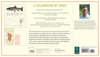 Illustrated trout species in 2026 monthly calendar