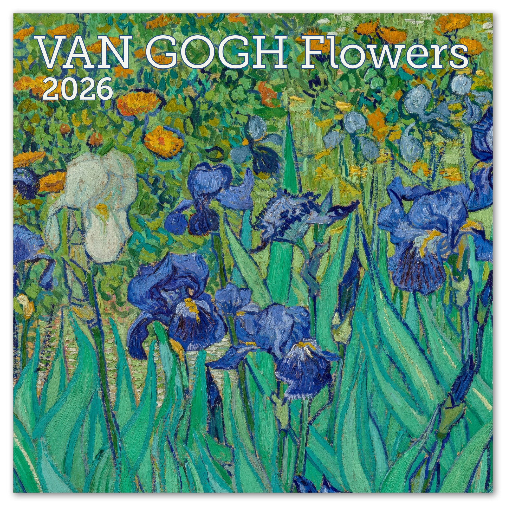 2026 Van Gogh Flowers Wall Calendar, 12" x 12"