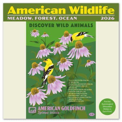 2026 American Wildlife Mini Wall Calendar