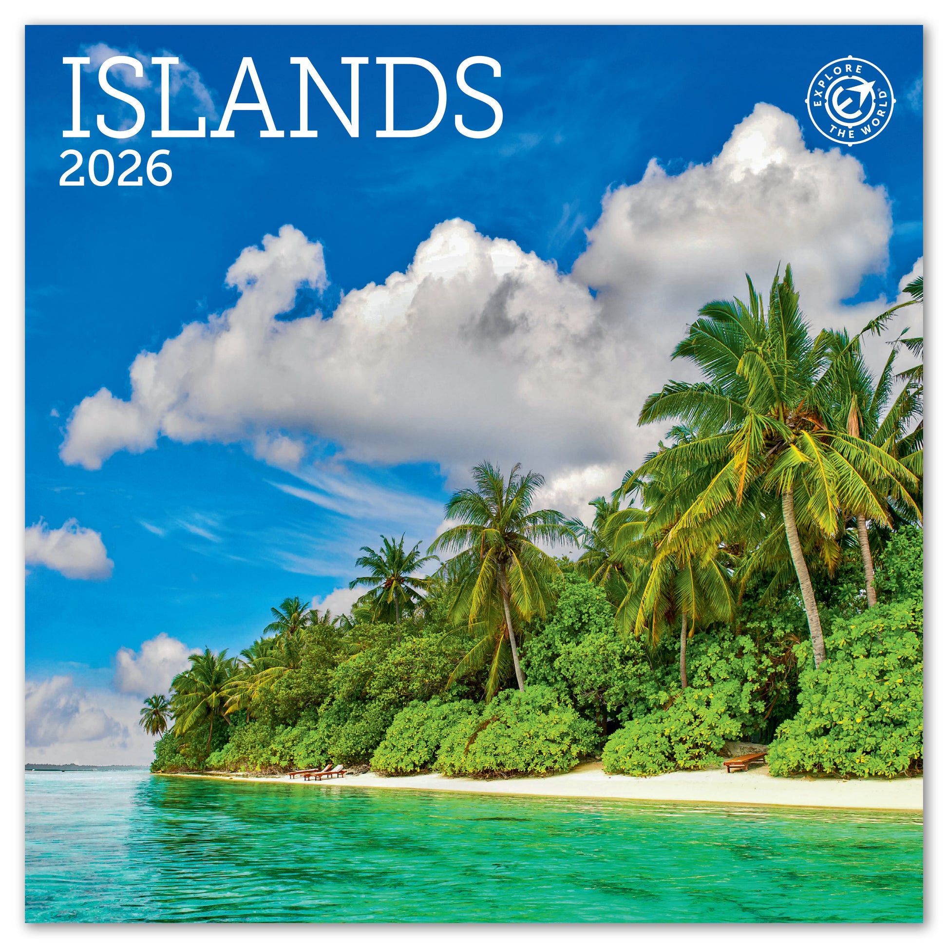 2026 Islands Mini Wall Calendar, 7" x 7"