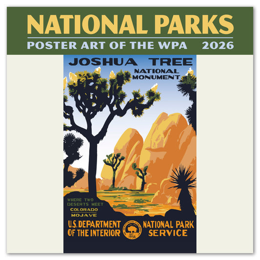 2026 National Parks WPA Poster Art Mini Wall Calendar