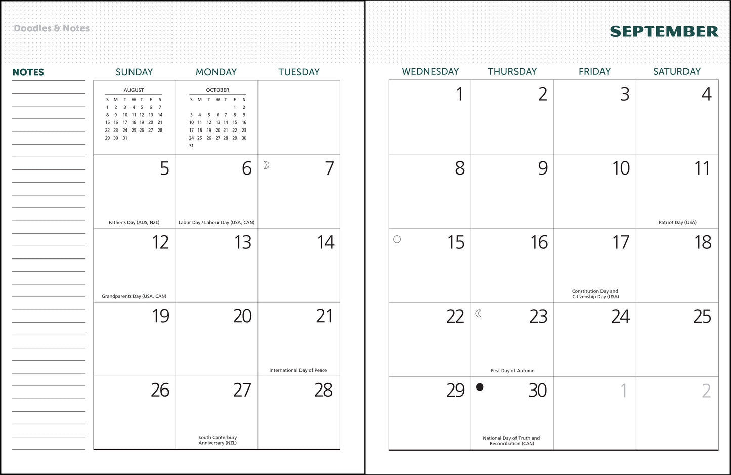 2027 National Parks WPA 12 Month Planner, 7.5" x 9.75" Spiral Bound