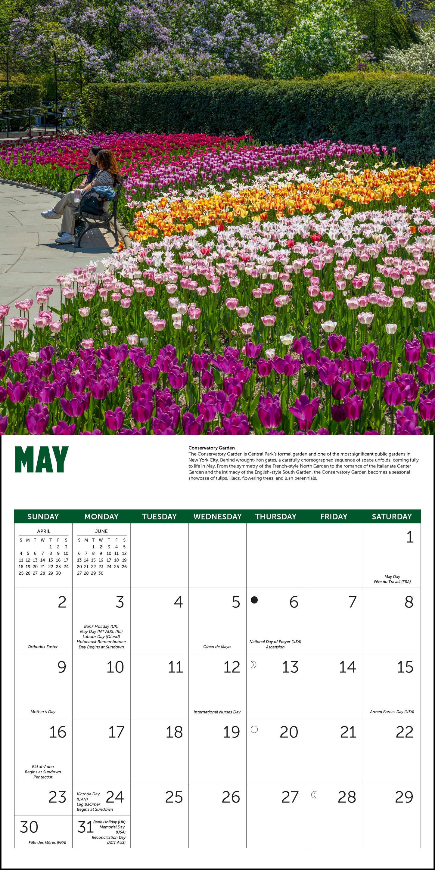 2027 Central Park Conservancy Wall Calendar, 12" x 12"