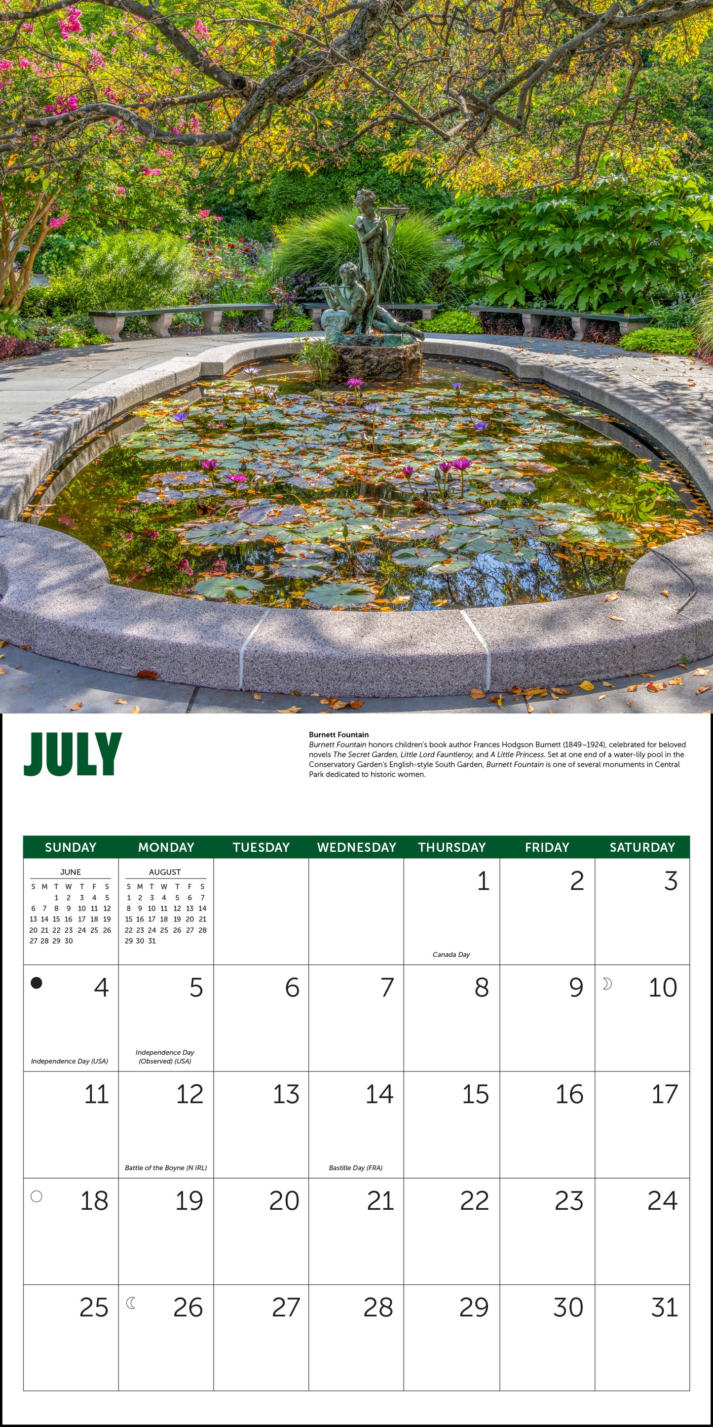 2027 Central Park Conservancy Wall Calendar, 12" x 12"