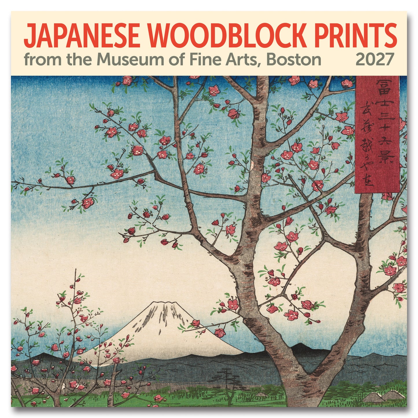 2027 Japanese Woodblocks, MFA Boston, Wall Calendar, 12" x 12"