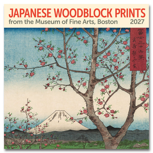 2027 Japanese Woodblocks, MFA Boston, Wall Calendar, 12" x 12"