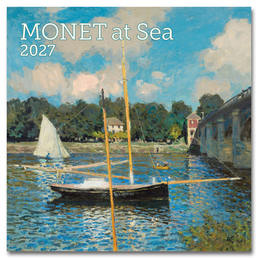 2027 Monet At Sea Wall Calendar, 12" x 12"