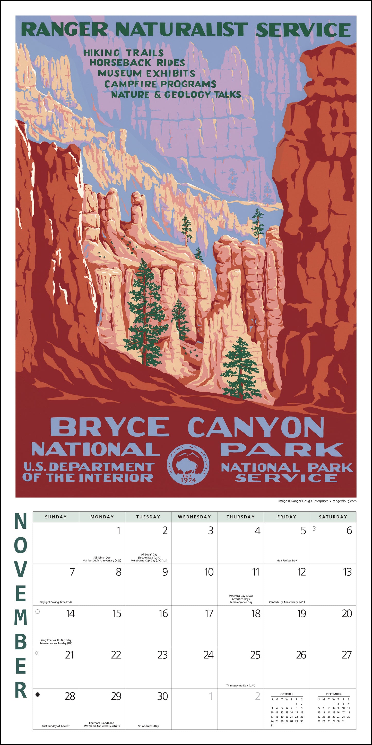 2027 National Parks WPA 12SQ Wall Calendar, 12" x 12"