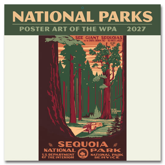 2027 National Parks WPA 12SQ Wall Calendar, 12" x 12"