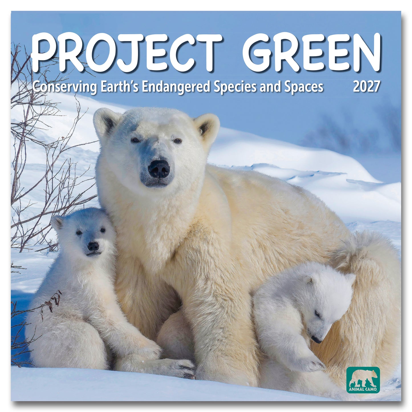 2027 Project Green Wall Calendar, 12" x 12"