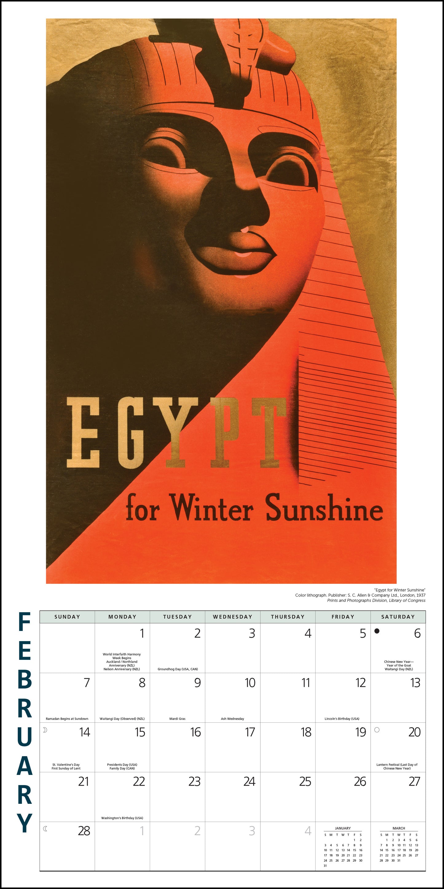 2027 Travel Posters 12SQ Wall Calendar, 12" x 12"