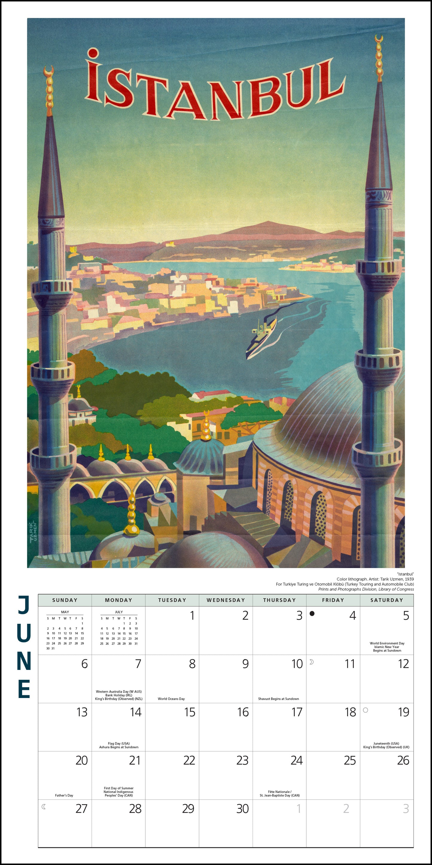 2027 Travel Posters 12SQ Wall Calendar, 12" x 12"