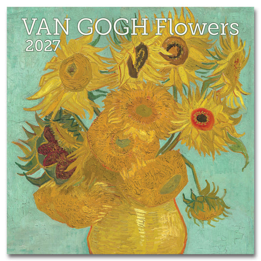 2027 Van Gogh Flowers Wall Calendar, 12" x 12"