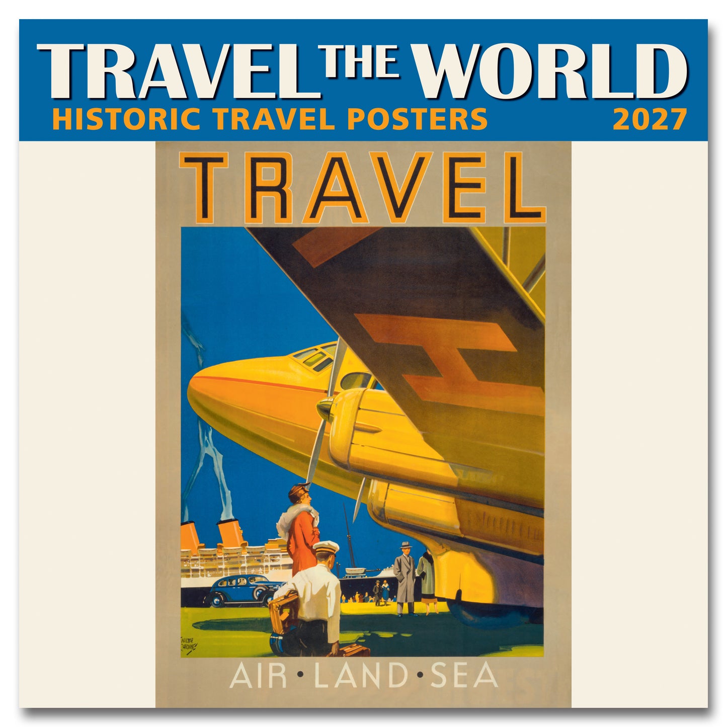 2027 Travel the World Mini Wall, 7" x 7