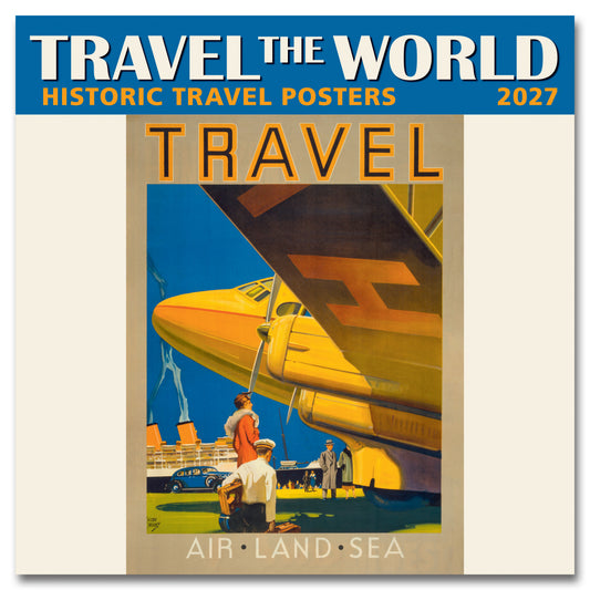 2027 Travel the World Mini Wall, 7" x 7
