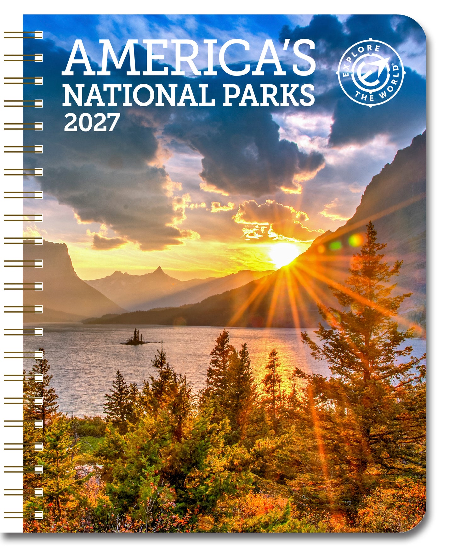 2027 America's National Parks Weekly Desk Planner, 6.5" x 8.5" Spiral Bound