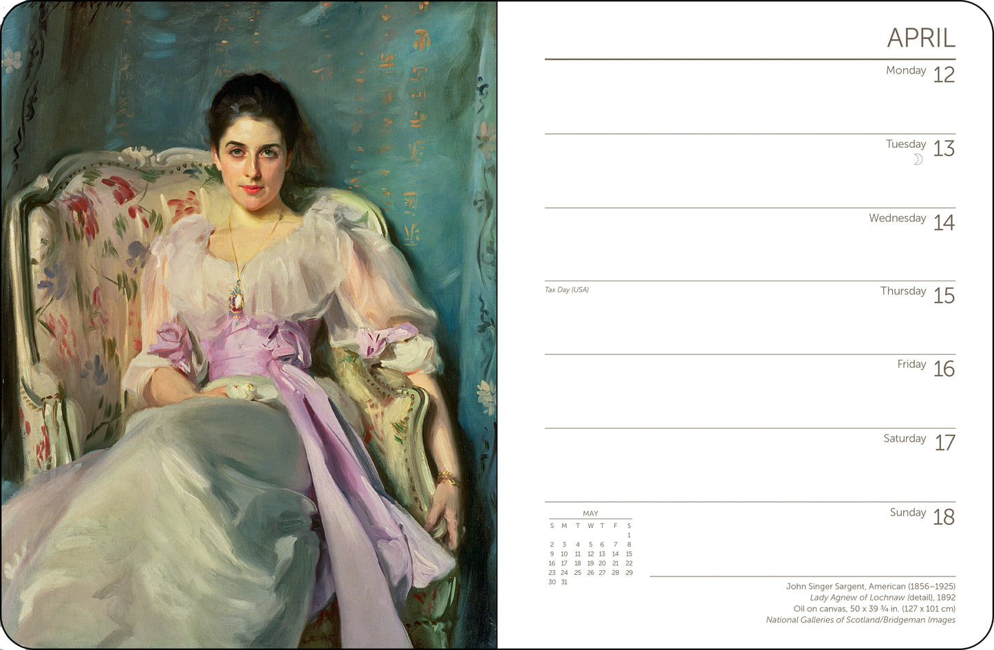 2027 Art Icons Weekly Desk Planner, 6.5” x 8.5” Spiral Bound