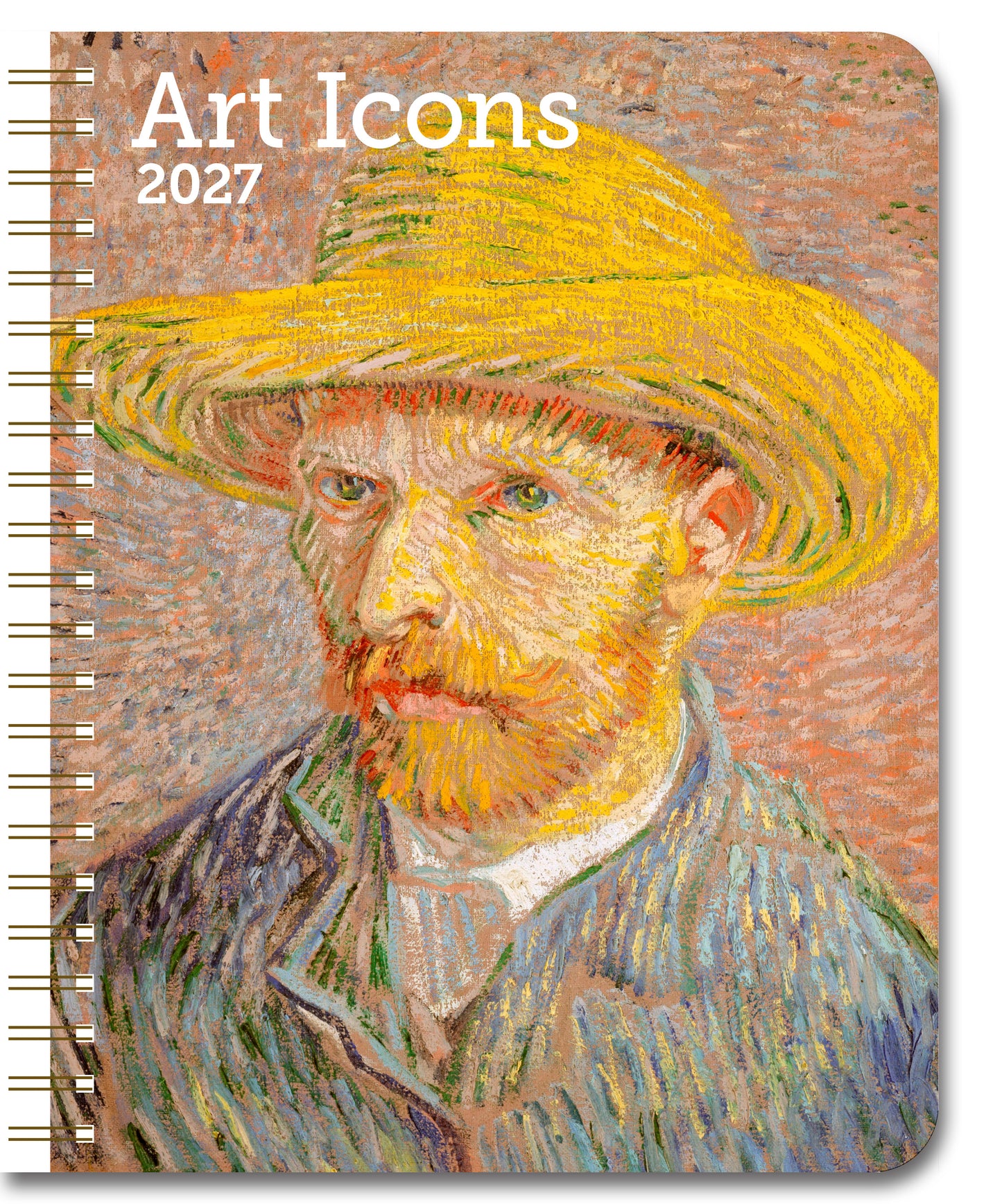 2027 Art Icons Weekly Desk Planner, 6.5” x 8.5” Spiral Bound