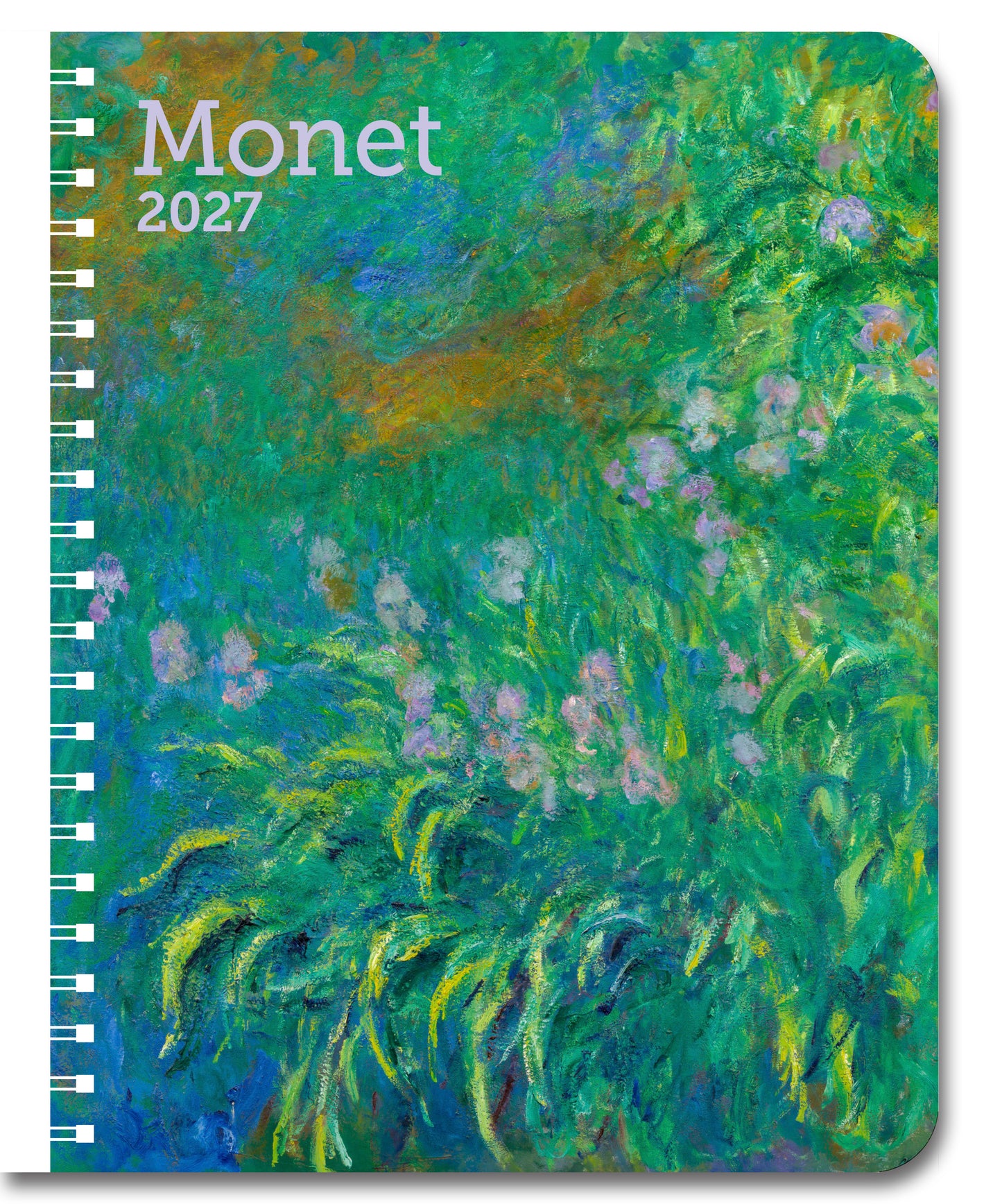2027 Monet Weekly Desk Planner, 6.5" x 8.5" Spiral Bound