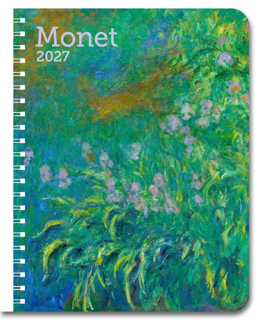 2027 Monet Weekly Desk Planner, 6.5" x 8.5" Spiral Bound