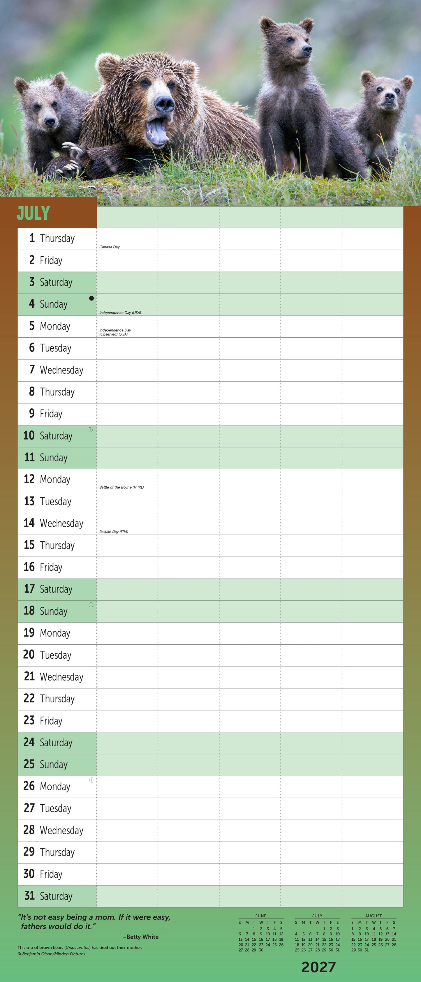 2027 Busy Family Wall Calendar, 12" x 14"