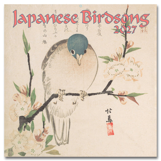 2027 Japanese Birdsong Wall Calendar, 12" x 12"