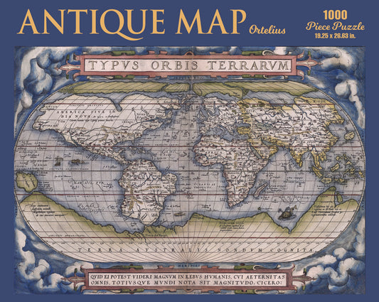 Antique Map-Ortelius 1000 or 500 Piece Puzzle