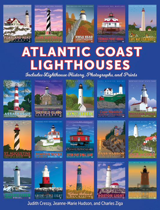 ATLANTIC COAST LIGHTHOUSES Book, 144 pages, 8.5 x 11 in.