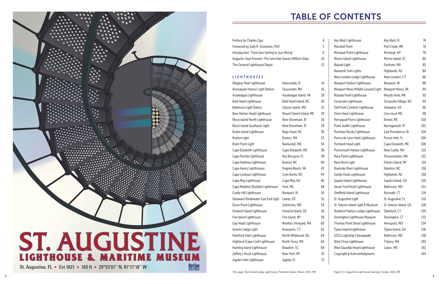 ATLANTIC COAST LIGHTHOUSES Book, 144 pages, 8.5 x 11 in.