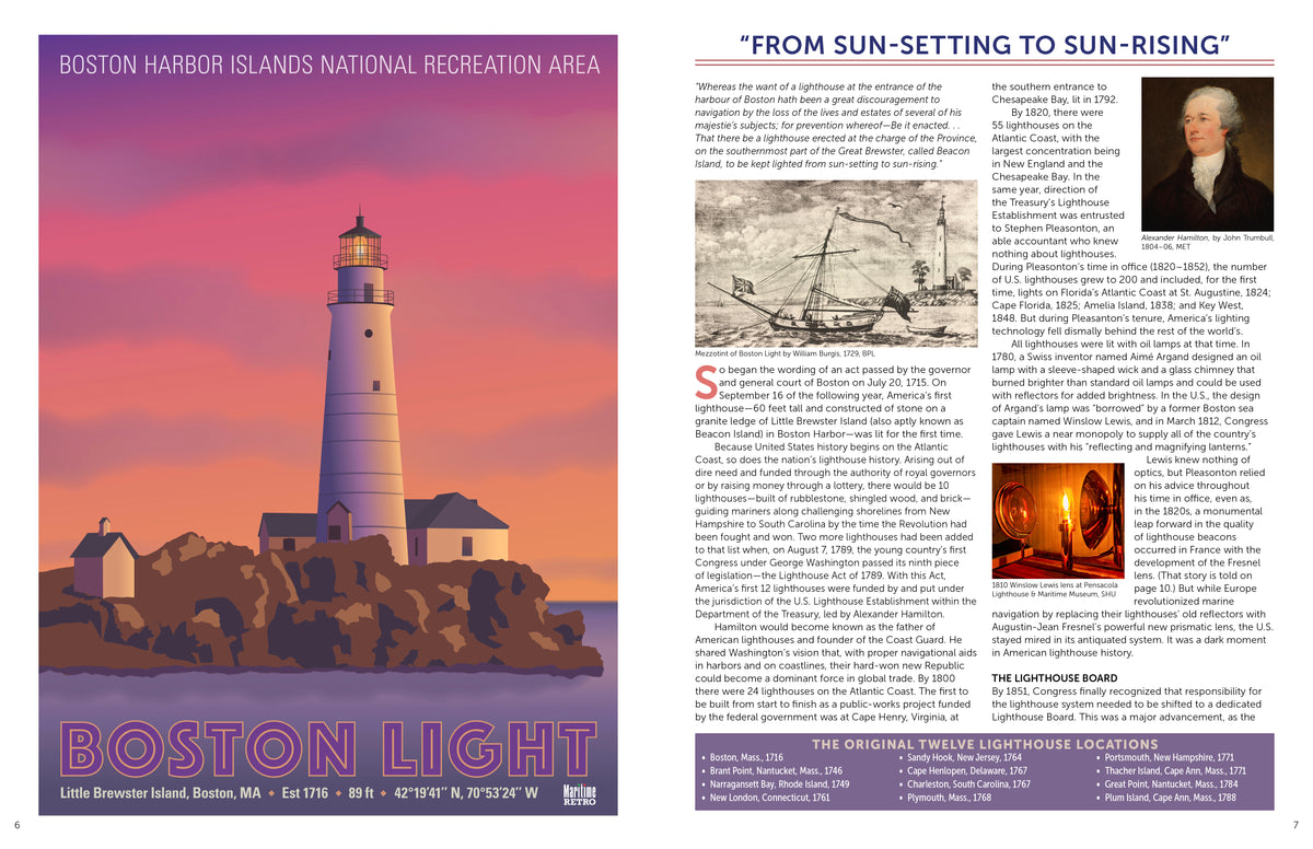 ATLANTIC COAST LIGHTHOUSES Book, 144 pages, 8.5 x 11 in.