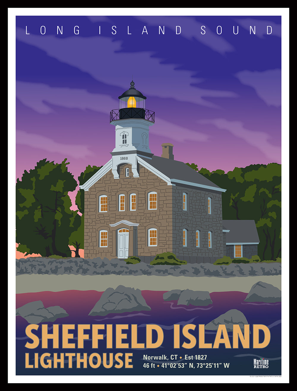 Sheffield Island Lighthouse Print