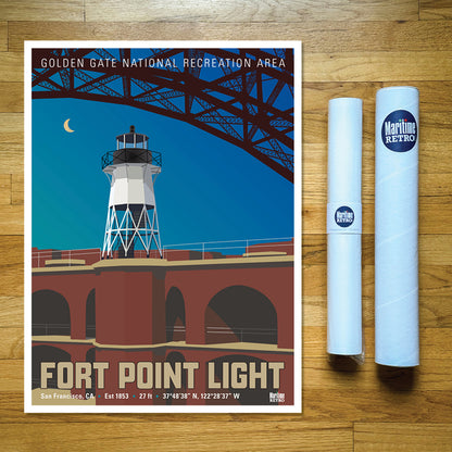 Fort Point Light Print