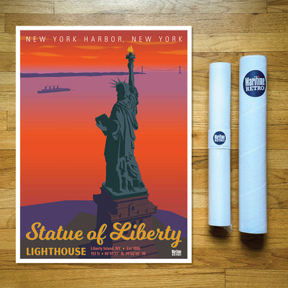 Statue of Liberty Lighthouse Print