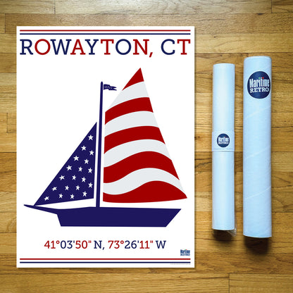 Rowayton Sail Print
