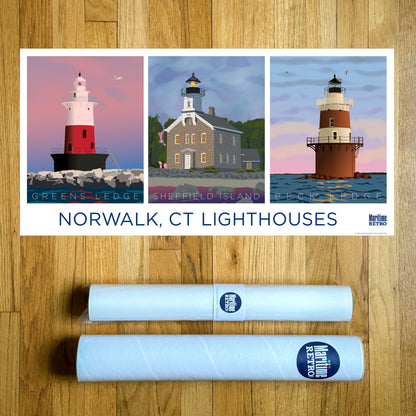 Norwalk Lighthouses Print