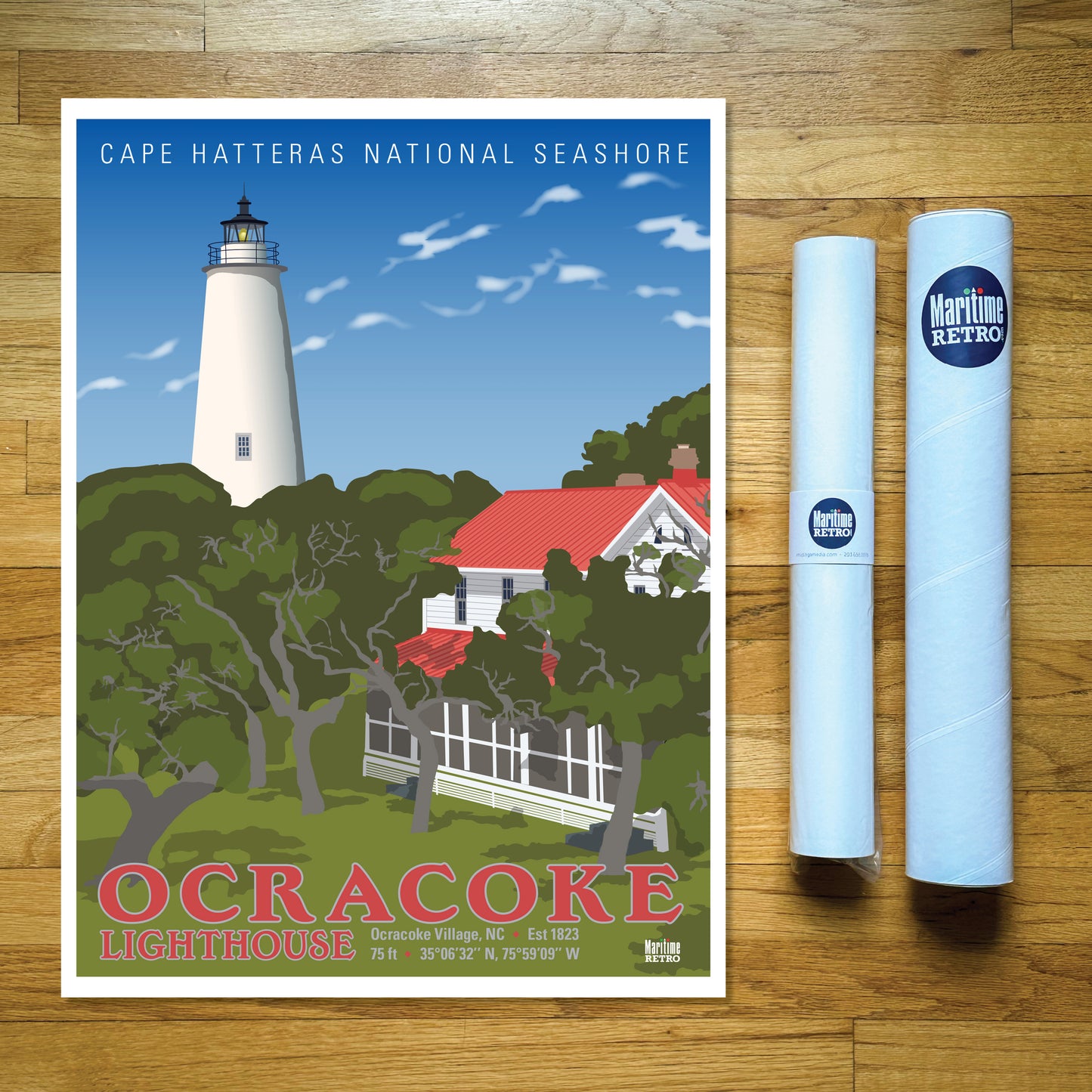 Ocracoke Lighthouse Print